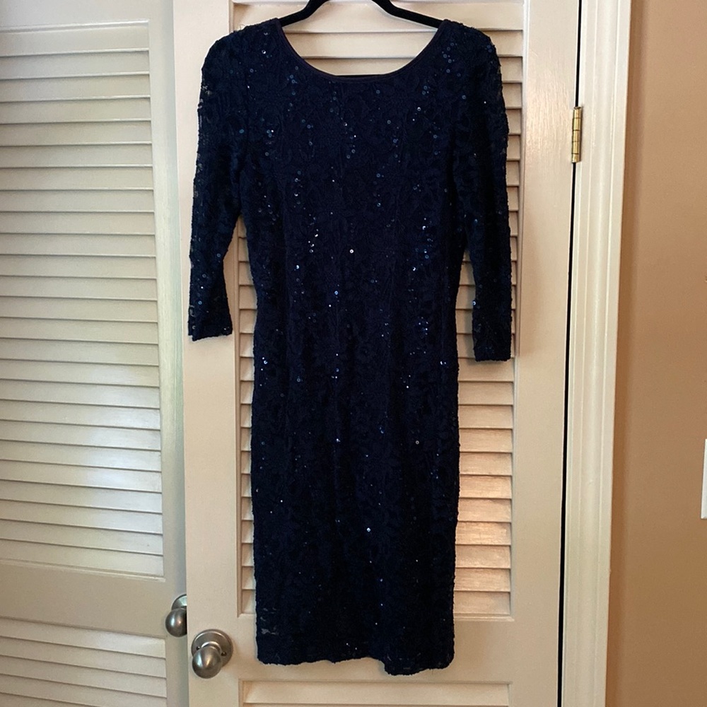 Sparkly navy dress